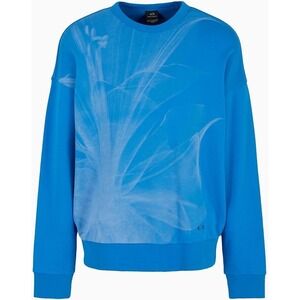 A|X ARMANI EXCHANGE Abstract-Print Organic-Cotton Men's Blend Sweatshirt sz M